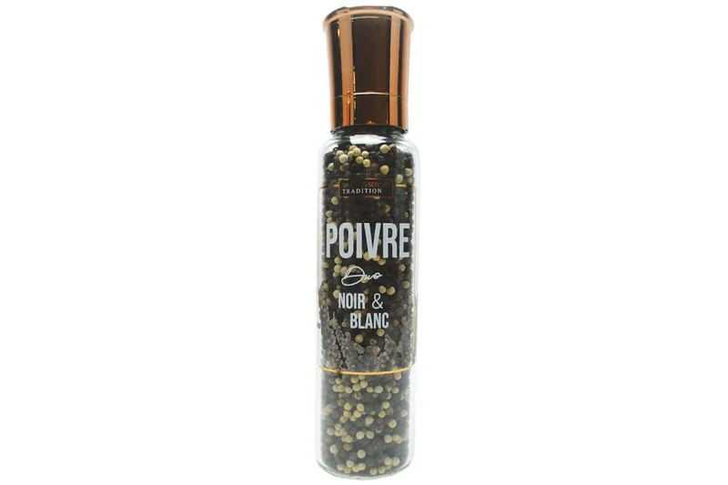 Moulin à poivre duo noir et blanc Savor&Sens - 190g