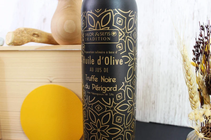 Huile d'olive Savor&Sens Color Block au jus de truffe noire - 20cl