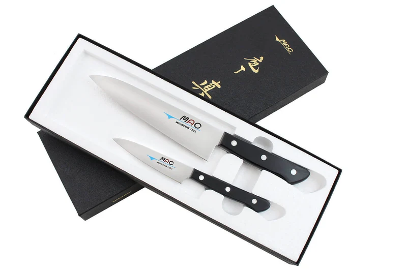 Coffret 2 couteaux japonais MAC Chef : Office + Chef