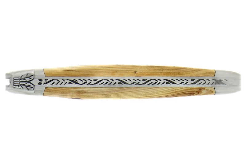 Couteau pliant Forge de Laguiole manche en bois de genévrier 12cm