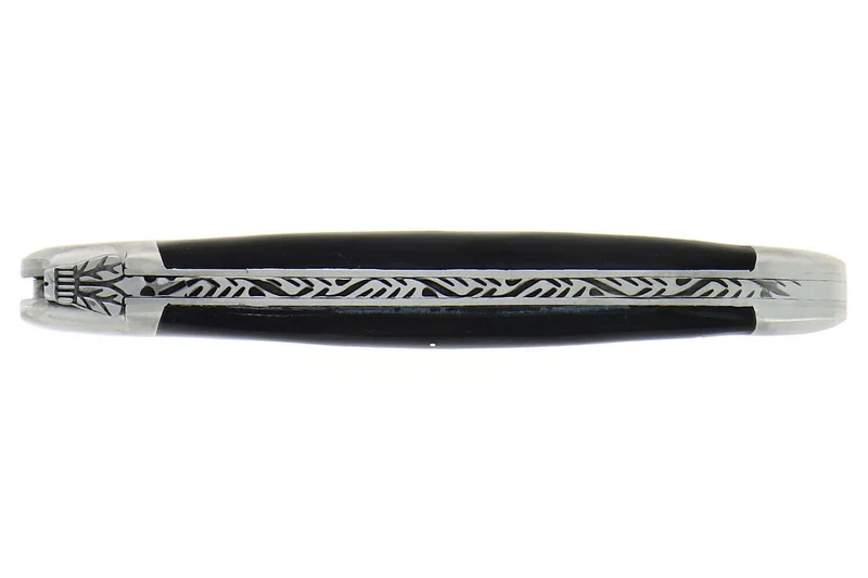 Couteau pliant Forge de Laguiole manche en corne foncée 12cm