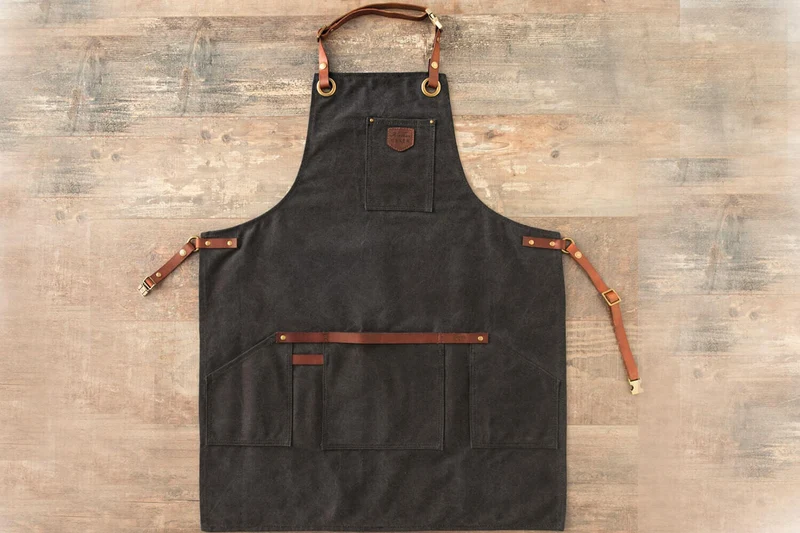 Tablier de cuisine Alaskan Maker N°547 vintage en toile
