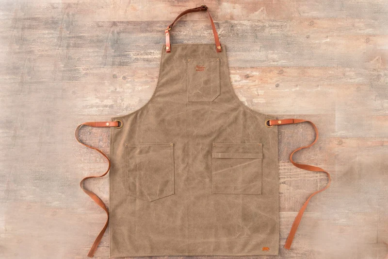 Tablier de cuisine Alaskan Maker N°325 vintage en coton
