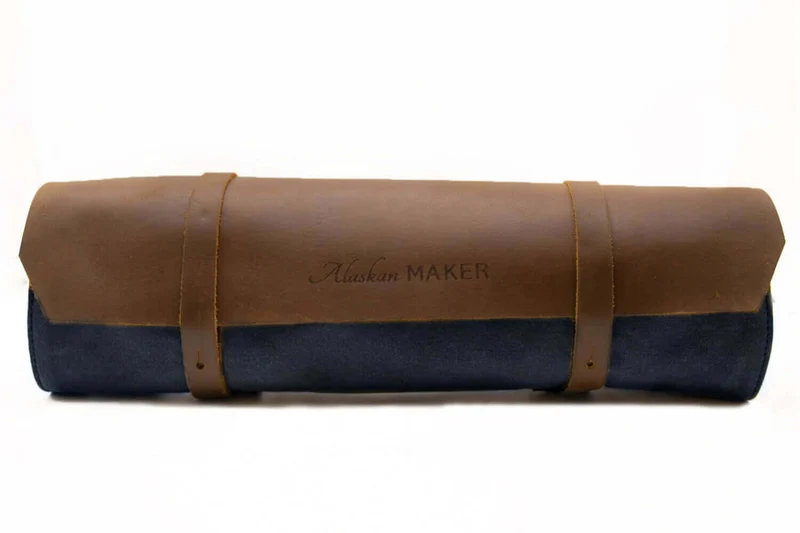 Trousse à couteaux vide Alaskan Maker Chef - 61x38,5cm avec 9 emplacements