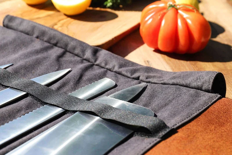 Trousse à couteaux vide Alaskan Maker Chef - 61x38,5cm avec 9 emplacements