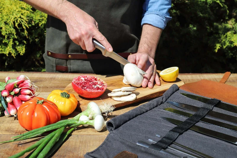Trousse à couteaux vide Alaskan Maker Chef - 61x38,5cm avec 9 emplacements