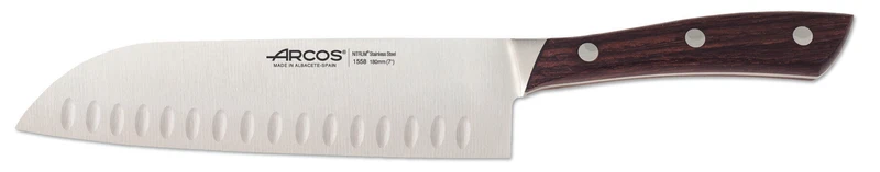 Coffret 3 couteaux de cuisine Arcos Natura : Office + Découper + Santoku