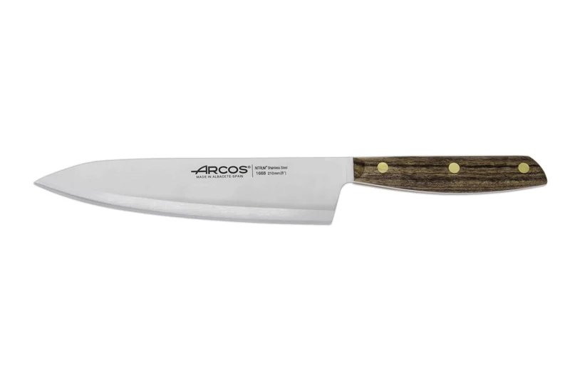 Coffret 3 couteaux de cuisine Arcos Nordika : 1 Office + 1 Chef 16cm + 1 Chef 21cm