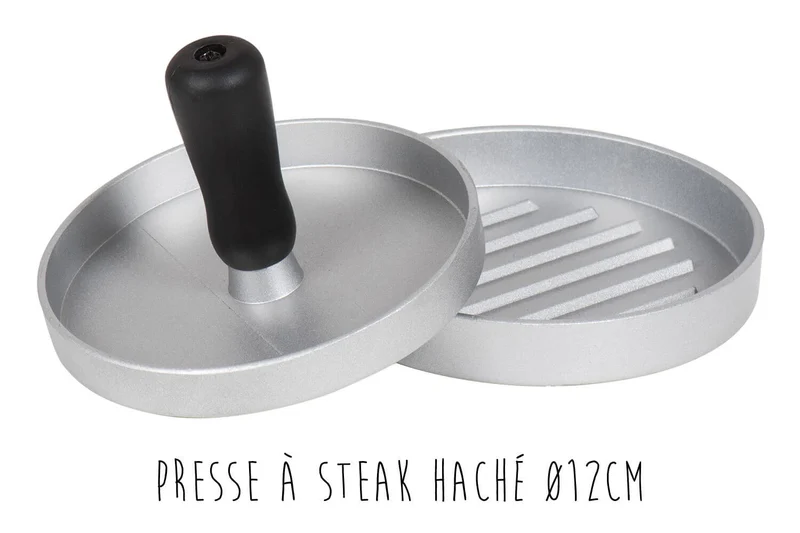 Kit Burger La Bonne Graine - Coupe-frites, presse à steak haché et 4 moules à pain