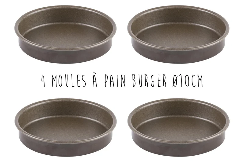 Kit Burger La Bonne Graine - Coupe-frites, presse à steak haché et 4 moules à pain