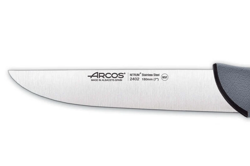 Couteau de boucher professionnel Arcos Colour Prof 240200 lame 18cm manche en PP