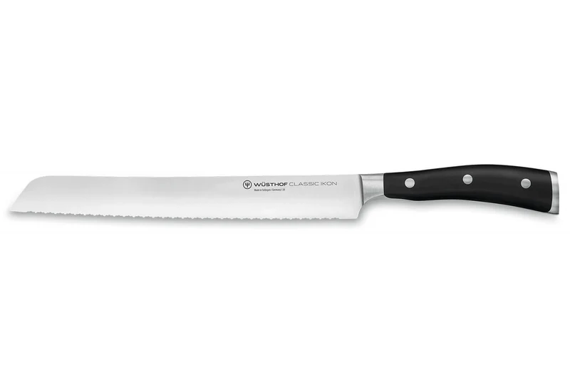 Bloc Wüsthof Classic Ikon noir - 6 couteaux forgés