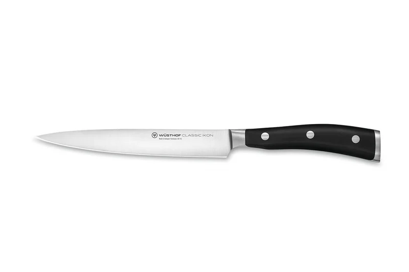 Bloc Wüsthof Classic Ikon noir - 6 couteaux forgés