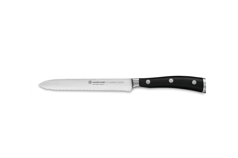 Bloc Wüsthof Classic Ikon noir - 6 couteaux forgés