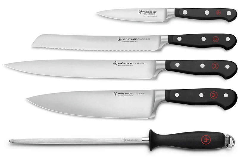Coffret 4 couteaux Wusthof Classic forgés + 1 Fusil
