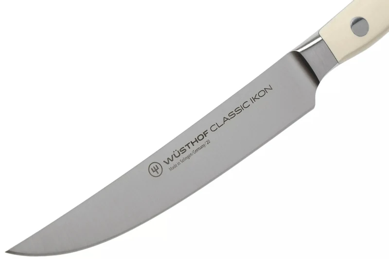 Coffret de 4 couteaux à steak Wüsthof Classic Ikon blanc forgés