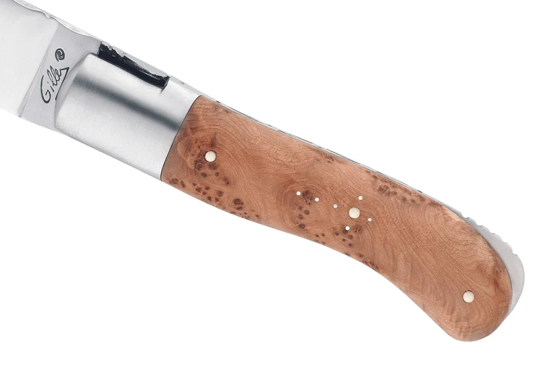 Couteau pliant Laguiole GILLES 9411 manche en bois de genévrier 10,5cm