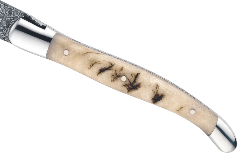 Couteau pliant Laguiole GILLES 5732 manche corne de bélier 12cm avec mitre