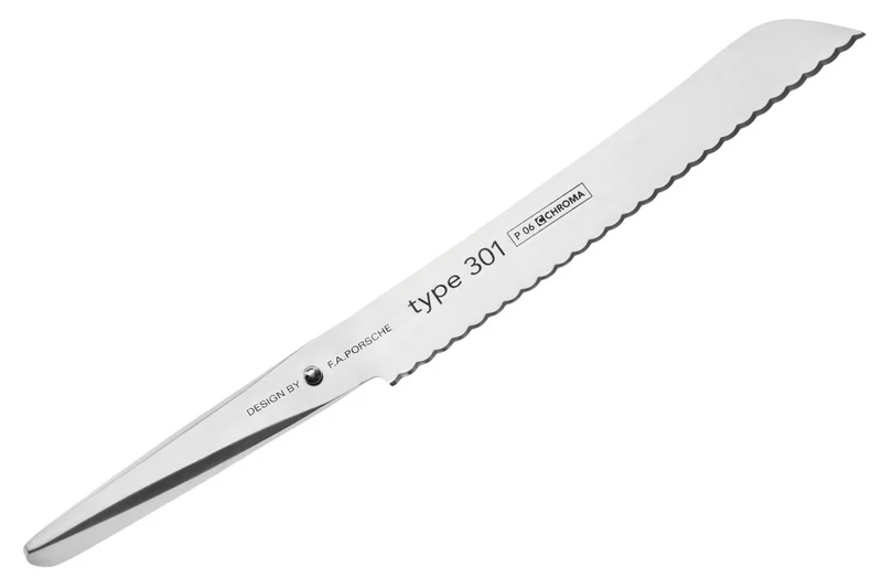 Couteau à pain 21cm Type 301 Design by F.A. Porsche P06 - Chroma