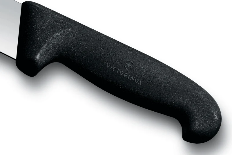 Couteau de boucher Victorinox 5.7403.25 lame pointe large 25cm manche fibrox noir