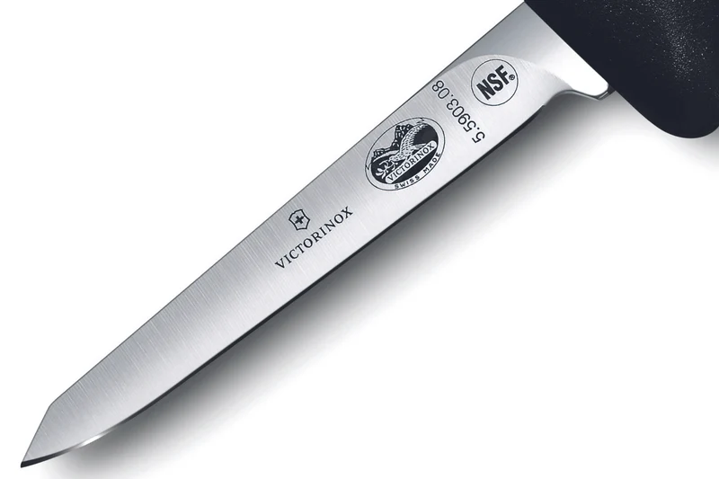 Couteau à volailles lancette Victorinox 5.5903.08 lame 8cm manche fibrox noir
