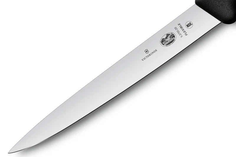 Couteau à dénerver/filet de sole Victorinox 5.3703.20 lame 20cm manche fibrox noir