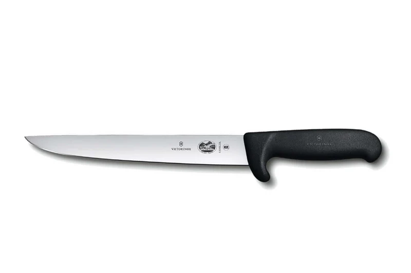 Couteau à saigner/découper Victorinox 5.5503.22 lame 22cm manche fibrox noir