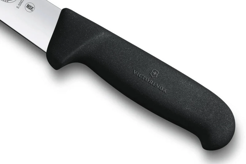 Couteau à saigner/découper Victorinox 5.5503.18 lame 18cm manche fibrox noir