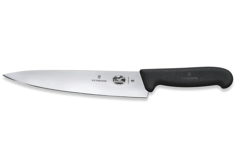 Couteau éminceur Victorinox 5.2003.22 lame 22cm manche en fibrox noir