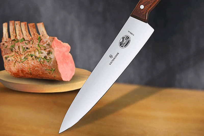 Couteau éminceur Victorinox 5.2000.25 lame 25cm manche en bois