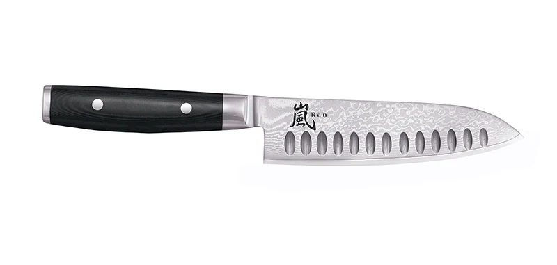 Couteau Santoku Alvéolé Damas Yaxell