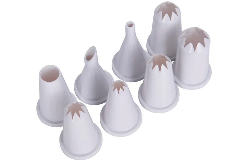 Set pâtissier Kitchencraft avec 8 douilles en polymère + poche en coton