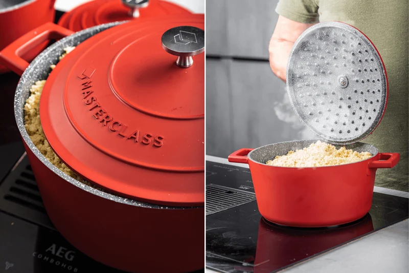 Cocotte MasterClass compatible induction en fonte d'aluminium 4L
