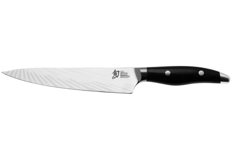 Couteau universel japonais KAI Shun Nagare Black lame damas 72 couches Dual Core 15cm manche bombé