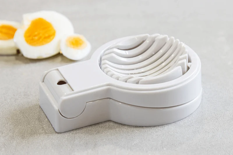Coupe-œufs KitchenCraft en acier inoxydable et polymère blanc
