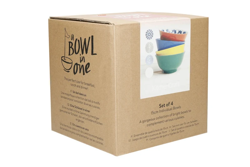 Set de 4 bols KitchenCraft World of Flavours en céramique diamètre 15cm