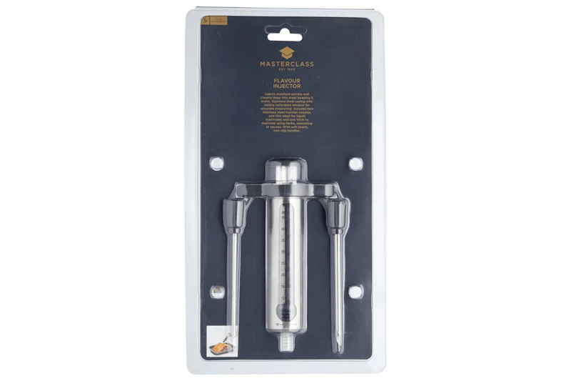 Seringue à marinade MasterClass en acier inox 45ml + 2 aiguilles