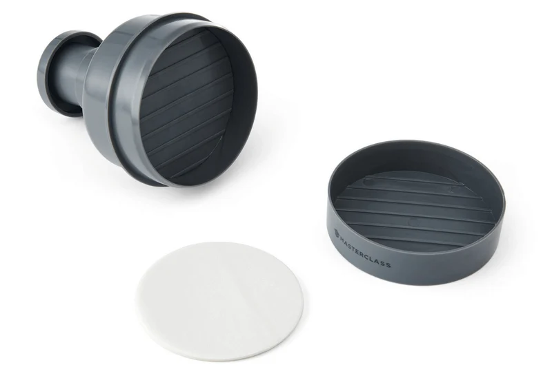 Kit de préparation de burgers MasterClass en polymère gris + 100 disques de cire