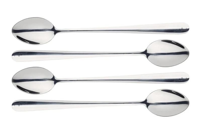 Set de 4 cuillères à café MasterClass en acier inox finition polie miroir 19,5cm