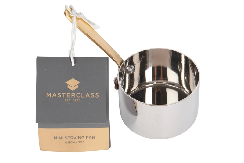 Mini saucière MasterClass en acier inox 6,5cm forme casserole