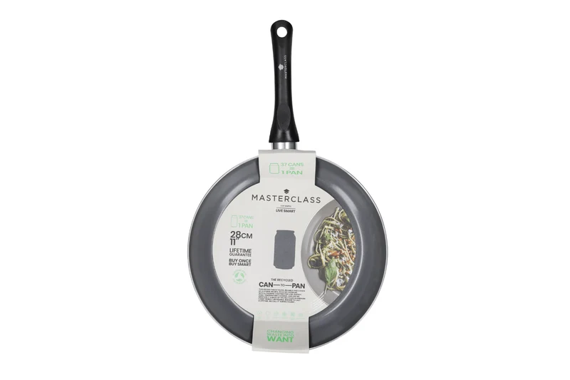 Poêle à frire antiadhésive MasterClass Can-to-Pan en aluminium recyclé 28cm