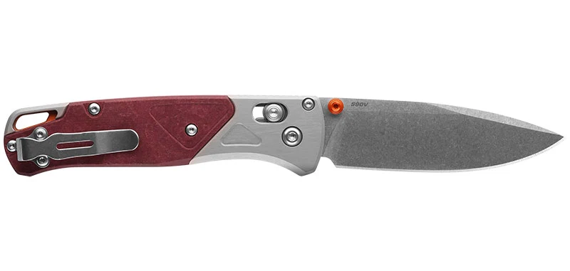 Couteau de Poche Bugout Benchmade Gris Rouge