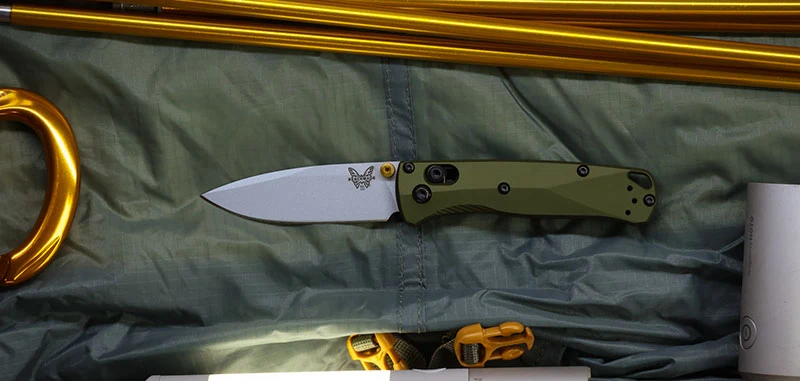 Couteau Mini bugout Benchmade Vert