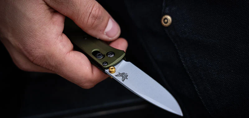 Couteau Mini bugout Benchmade Vert