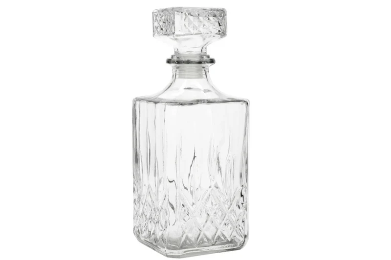 Set de bouteille à whisky Barcraft avec 4 verres taillés