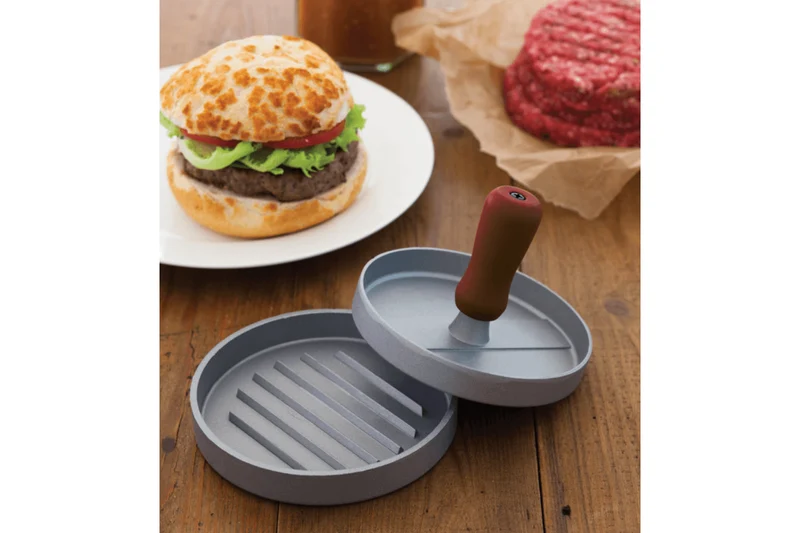 Presse à burgers KitchenCraft Home Made en aluminium 11cm poignée soft touch