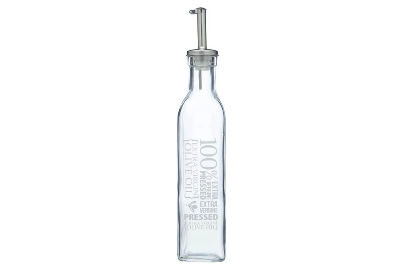 Bouteille à huile / vinaigre KitchenCraft World of Flavours en verre décoré 270ml
