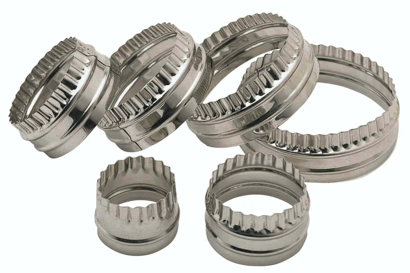 Set de 6 emporte-pièces KitchenCraft à double tranchant en acier inoxydable