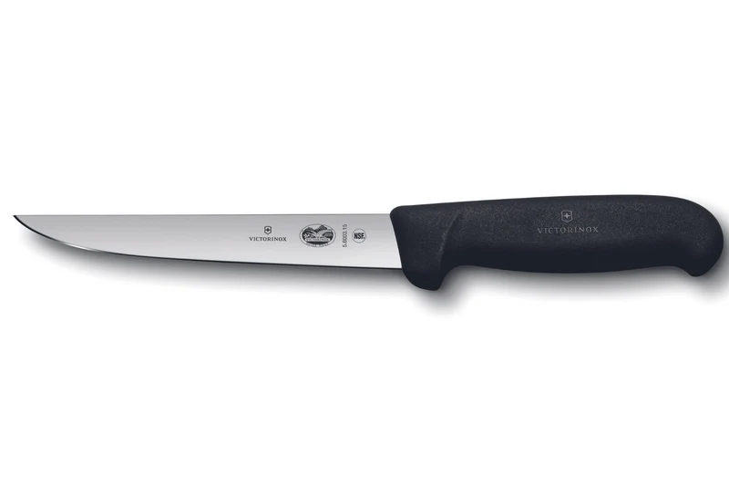Couteau à saigner/découper Victorinox 5.6003.15 lame 15cm manche fibrox noir