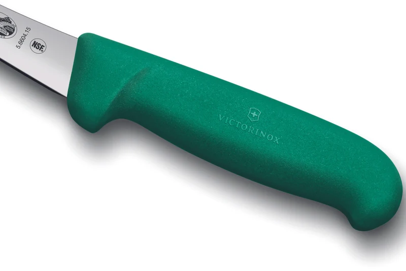 Couteau à désosser Victorinox 5.6604.15 lame renversée 15cm manche en fibrox vert